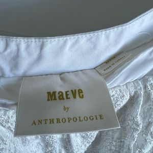 Maeve by Anthropologie white dress